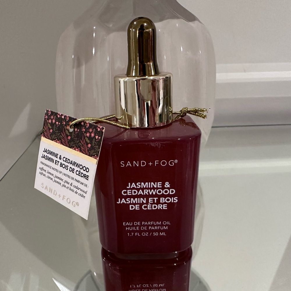 Jasmine & Cedarwood 50 ml Perfume Dropper Oil by Sand + Fog Authentic